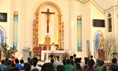 GP.Hưng Hóa - Thánh Lễ Tạ Ơn Và Tất Niên Năm Ất Tỵ Tại Giáo Họ Liên Sơn