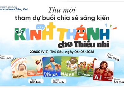 Mời tham dự Buổi chia sẻ sáng kiến “Kinh Thánh cho Thiếu Nhi”