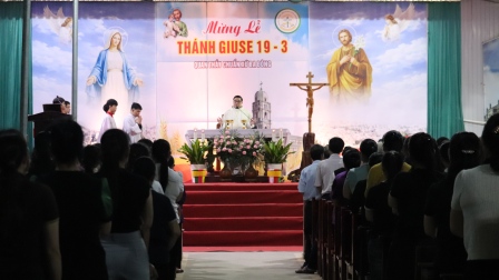 GP.Hưng Hóa - Chuẩn Xứ Ba Đông Mừng Lễ Quan Thầy Kính Thánh Giuse