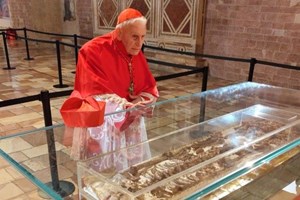 Hồng y 97 tuổi viếng di hài Thánh Phanxicô