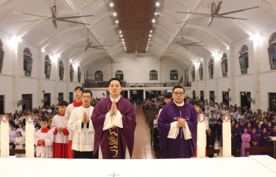 GP.Hưng Hóa - Giáo xứ Hoàng Xá: Thánh lễ Chúa nhật II Mùa Chay và chia tay Cha phó Phanxicô Xaviê Lê Văn Tiến