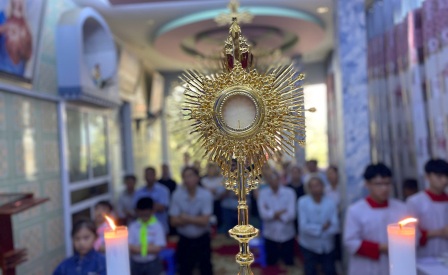 GP.Hưng Hóa - Giáo điểm Văn Sơn - Chuẩn xứ Văn Bàn Chầu Thánh Thể thay mặt Giáo phận