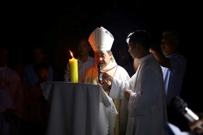 GP.Hưng Hóa - Đêm Canh thức Vượt Qua tại Giáo họ Suối Khoáng – Giáo xứ Phú Lâm