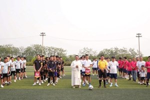 GP.Hưng Hóa - Giải bóng đá gia trưởng liên xứ 2026 khai mạc trong niềm vui mừng Chúa Phục Sinh