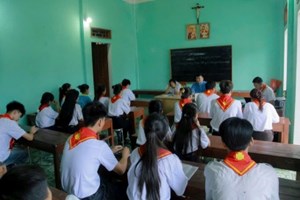GP.Hưng Hóa - Thiếu Nhi Thánh Thể Hiệp đoàn Phêrô Nguyễn Khắc Tự họp sơ kết 6 tháng đầu năm 2026 và đề ra phương hướng hoạt động 6 tháng cuối năm